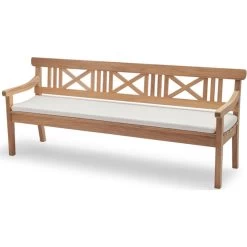 Skagerak Drachmann Cushion | 200 -Skagerak Store 1960814 20Drachmann 20Teak 20Bench 20200 20Cushion 20White 1
