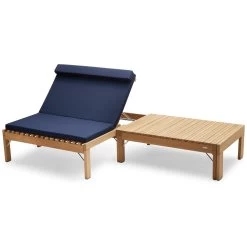 Skagerak Riviera Lounge Chair 9 Skagerak Riviera Lounge Chair -Skagerak Store Skagerak Riviera Lounge Chair Teak Marine Cushion